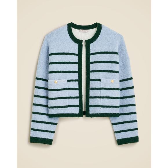 J. Crew Jackets & Blazers - J.Crew Patch Pocket Lady Jacket In Double Faced Wool - XL - Ice Blue